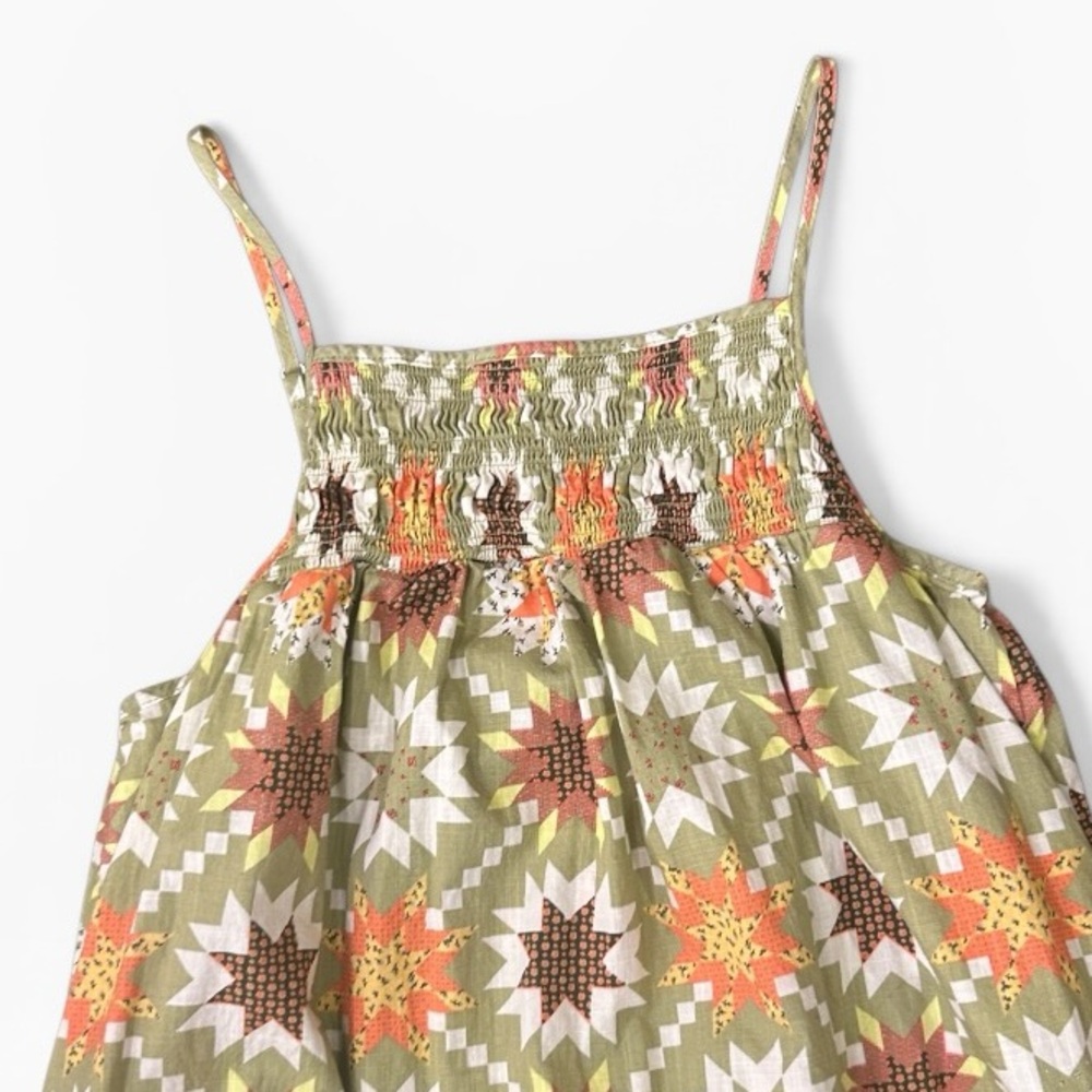 Universal Thread Green Orange Quilt Pattern Maxi … - image 10